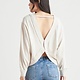 OPEN BACK KNIT TOP