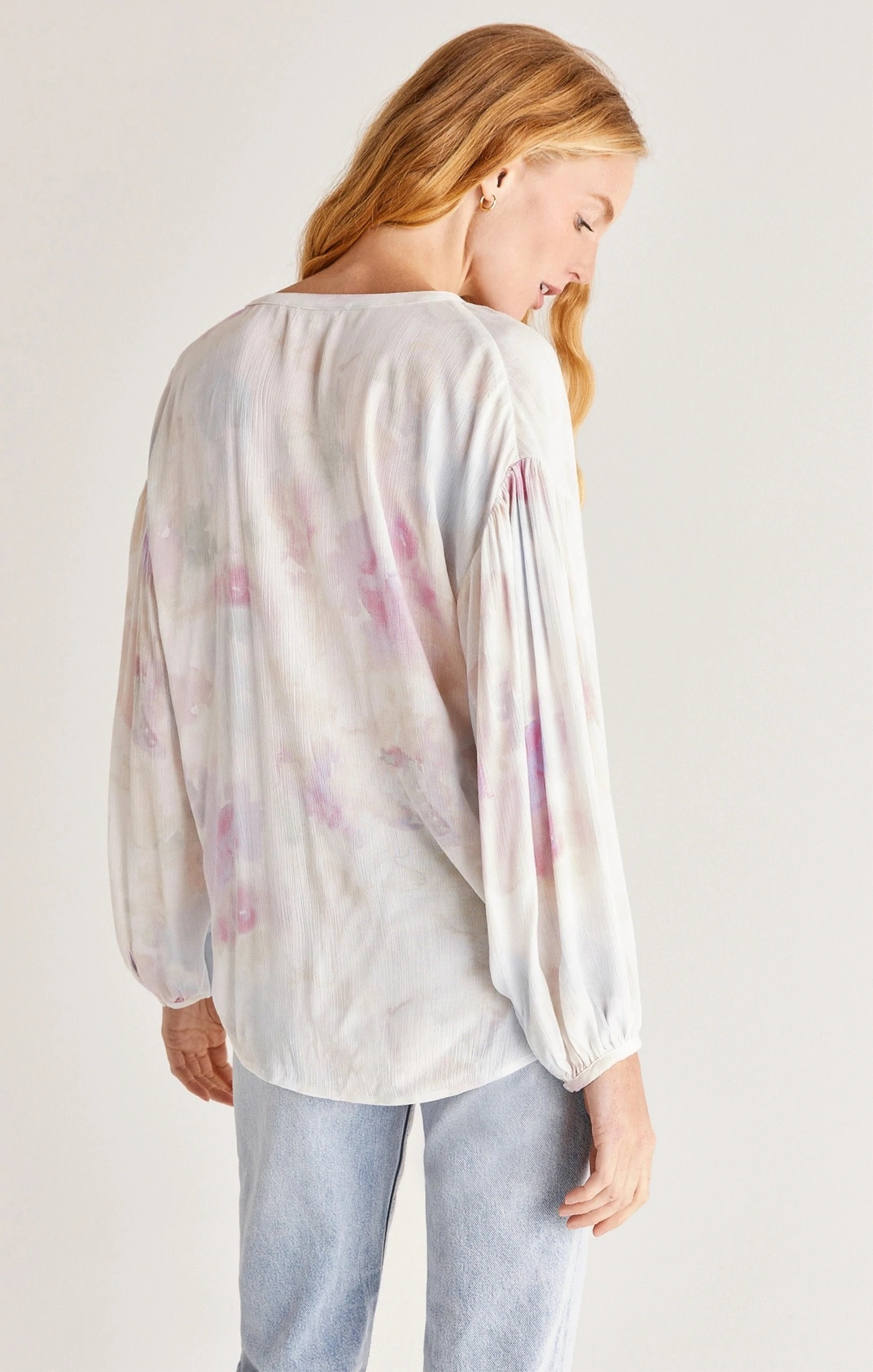 ZSUPPLY BAYFRONT WATERCOLOR WOVEN TOP