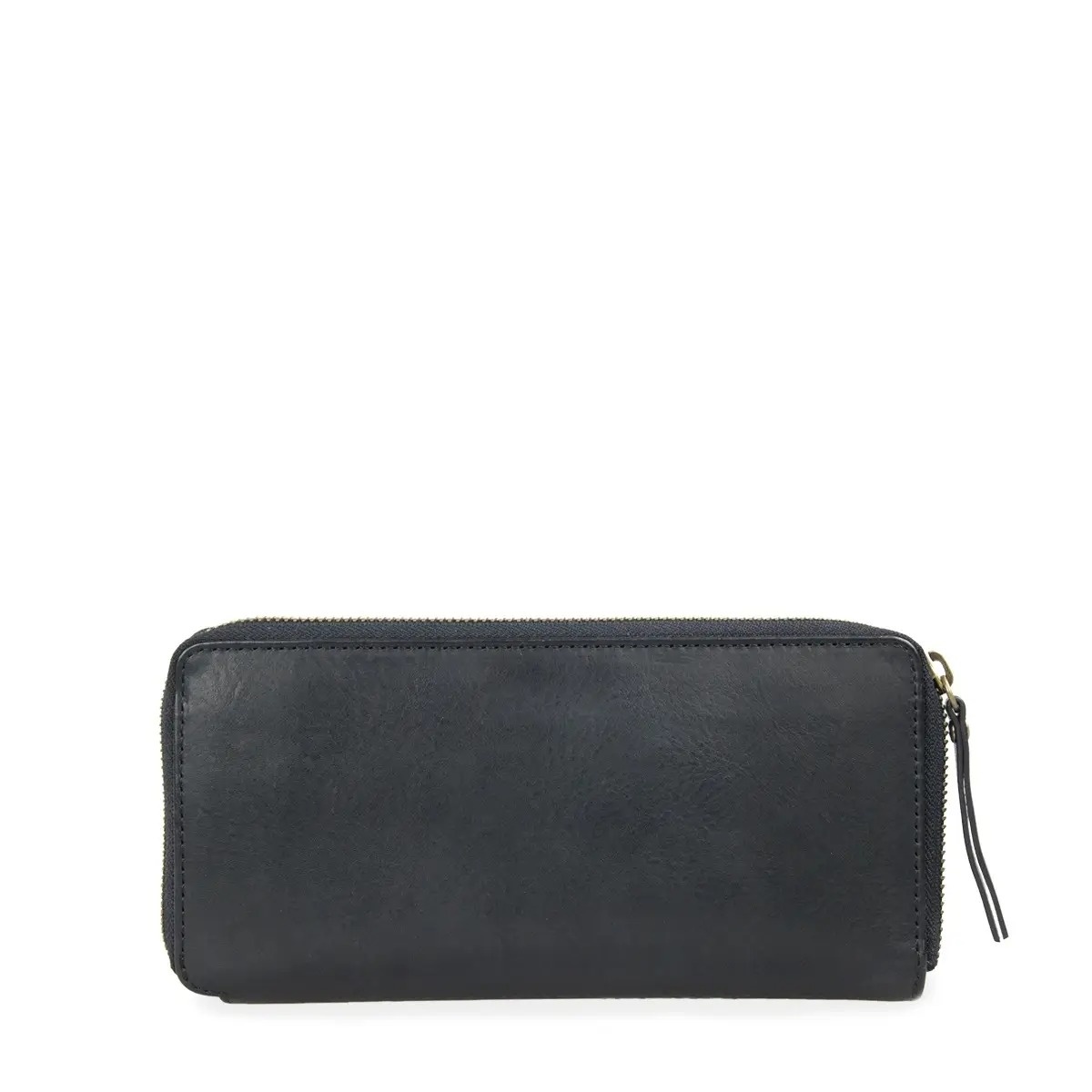 O MY BAG SONNY WALLET BLACK STROMBOLI LEATHER