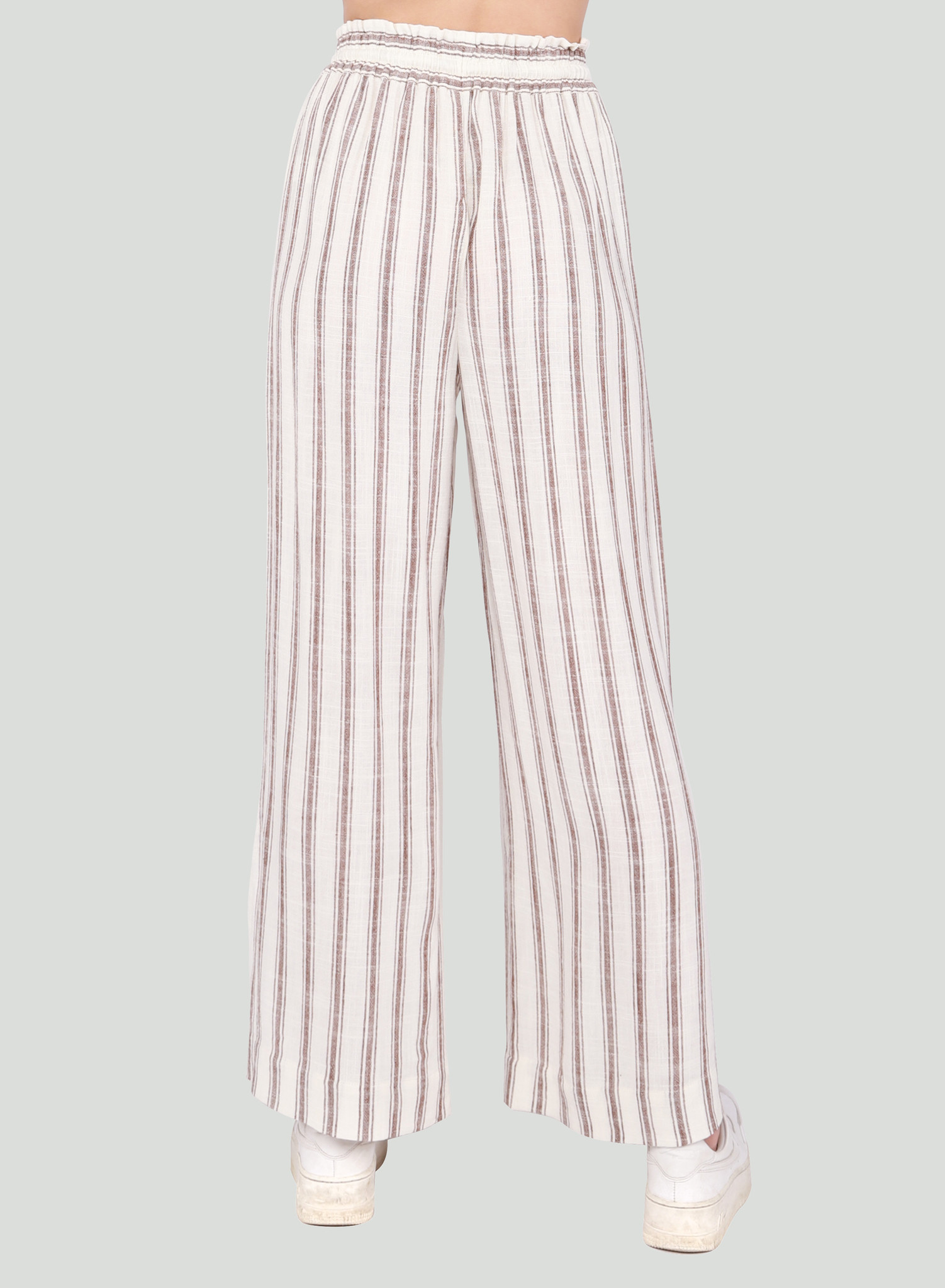 ELASTIC WAIST WIDE LEG PANT