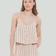BUTTON FRONT STRIPED CAMI
