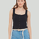 BUTTON FRONT TANK TOP
