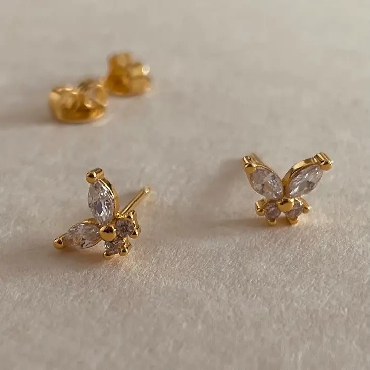 NAMASTE MINI BUTTERFLY STUDS