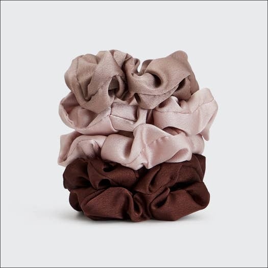 KITSCH SATIN SLEEP SCRUNCHIES CAMEO