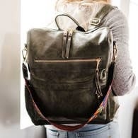 MODERN & CHIC BRIELLE BACKPACK OLIVE