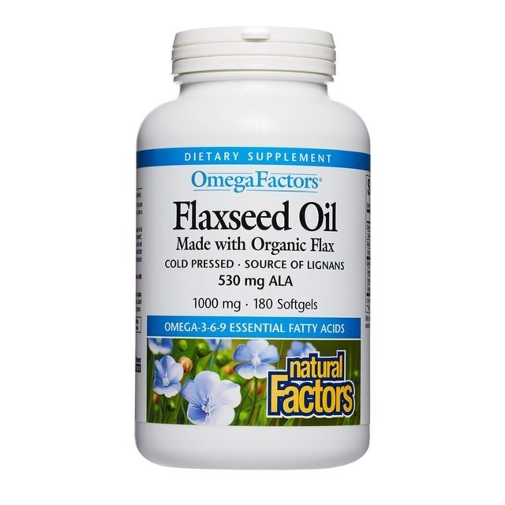 Natural Factors Natural Factors Flaxseed Oil 1000mg 180 softgels