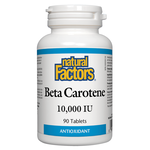 Natural Factors Natural Factors Beta Carotene 10,000 IU 90 tabs