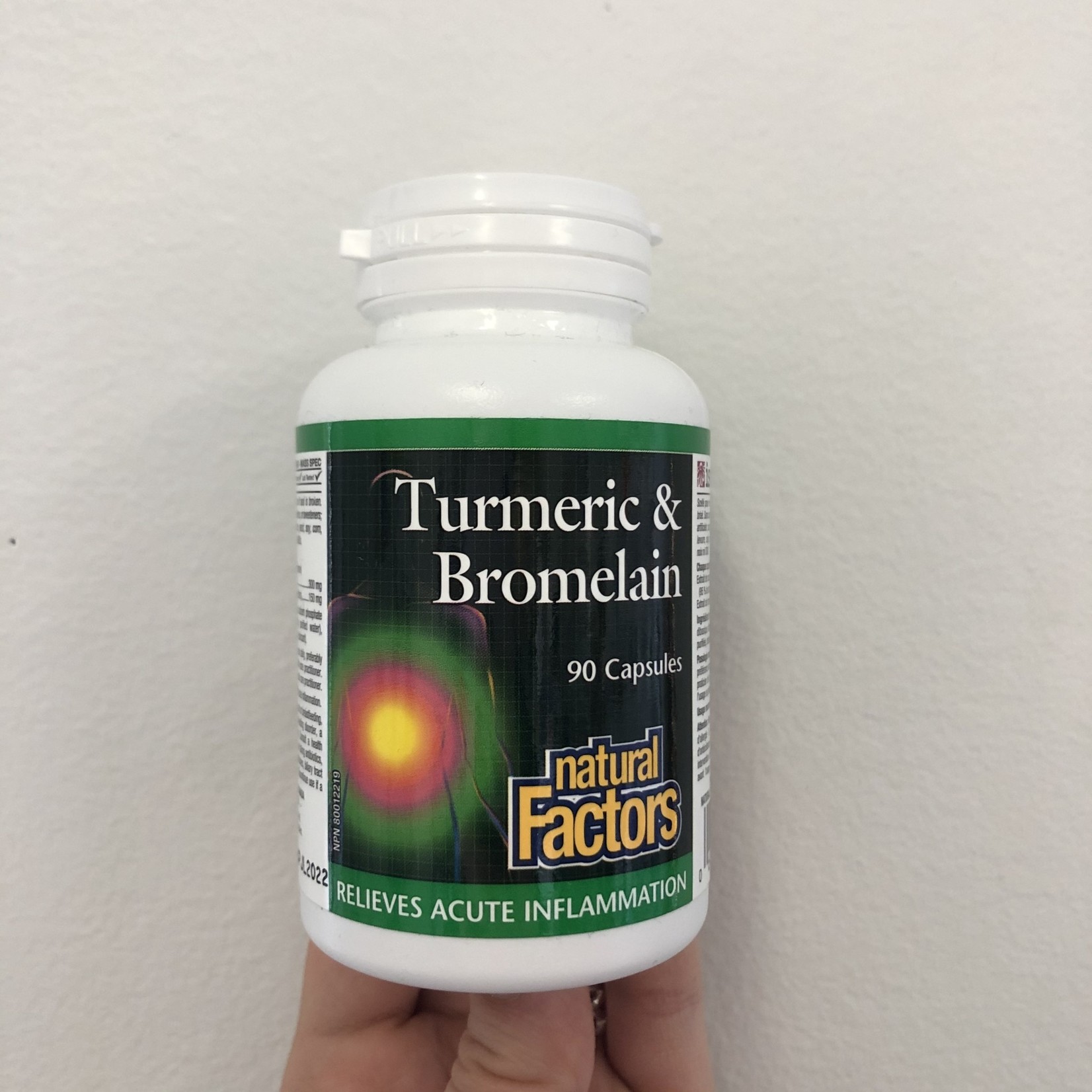 Natural Factors Natural Factors Turmeric & Bromelain 90 caps