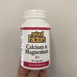 Natural Factors Natural Factors Calcium & Magnesium 2:1 Plus Vitamin D3 90 caps