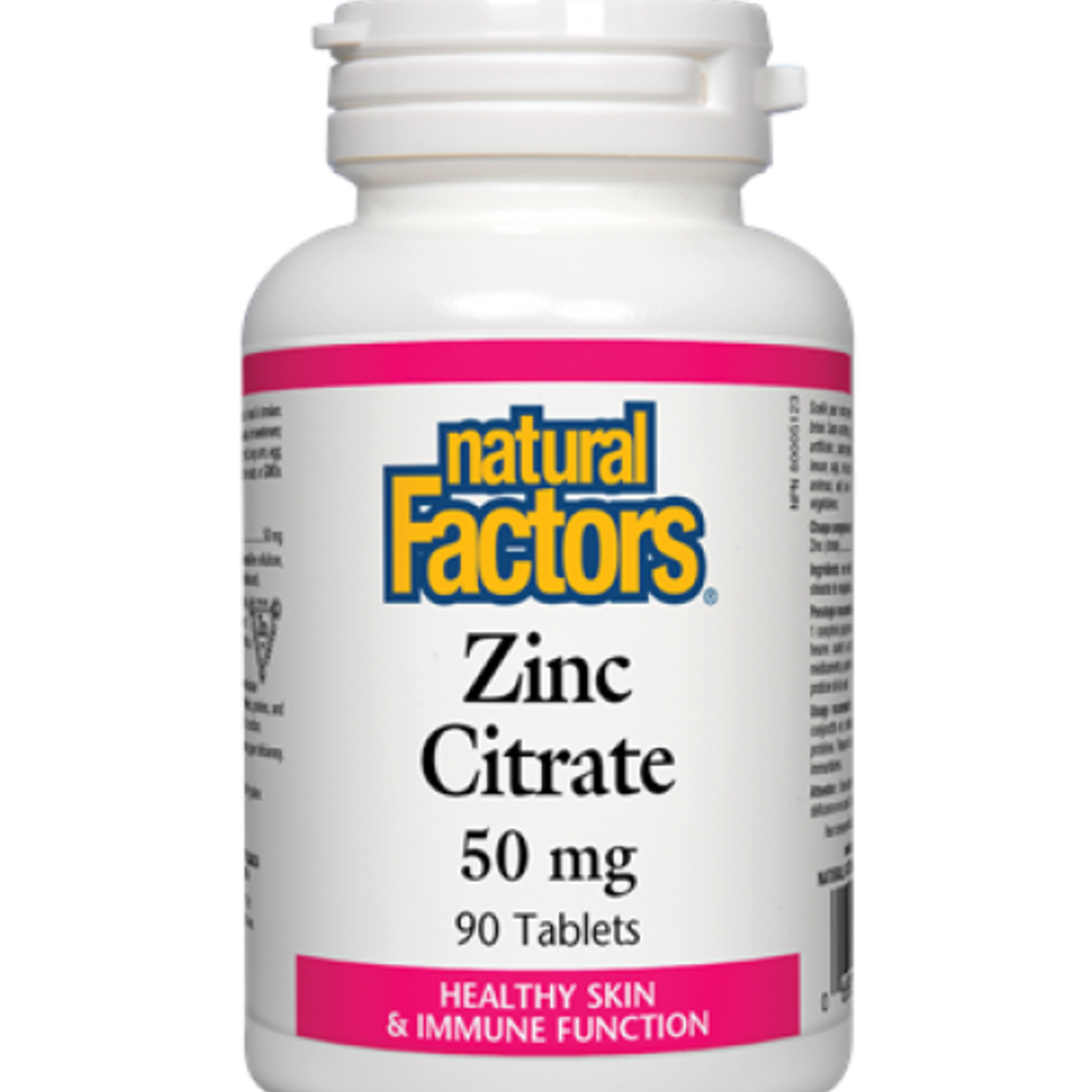 Natural Factors Natural Factors Zinc Citrate 50mg 90 tabs