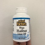 Natural Factors Natural Factors Mega Halibut Liver Oil 180 softgels