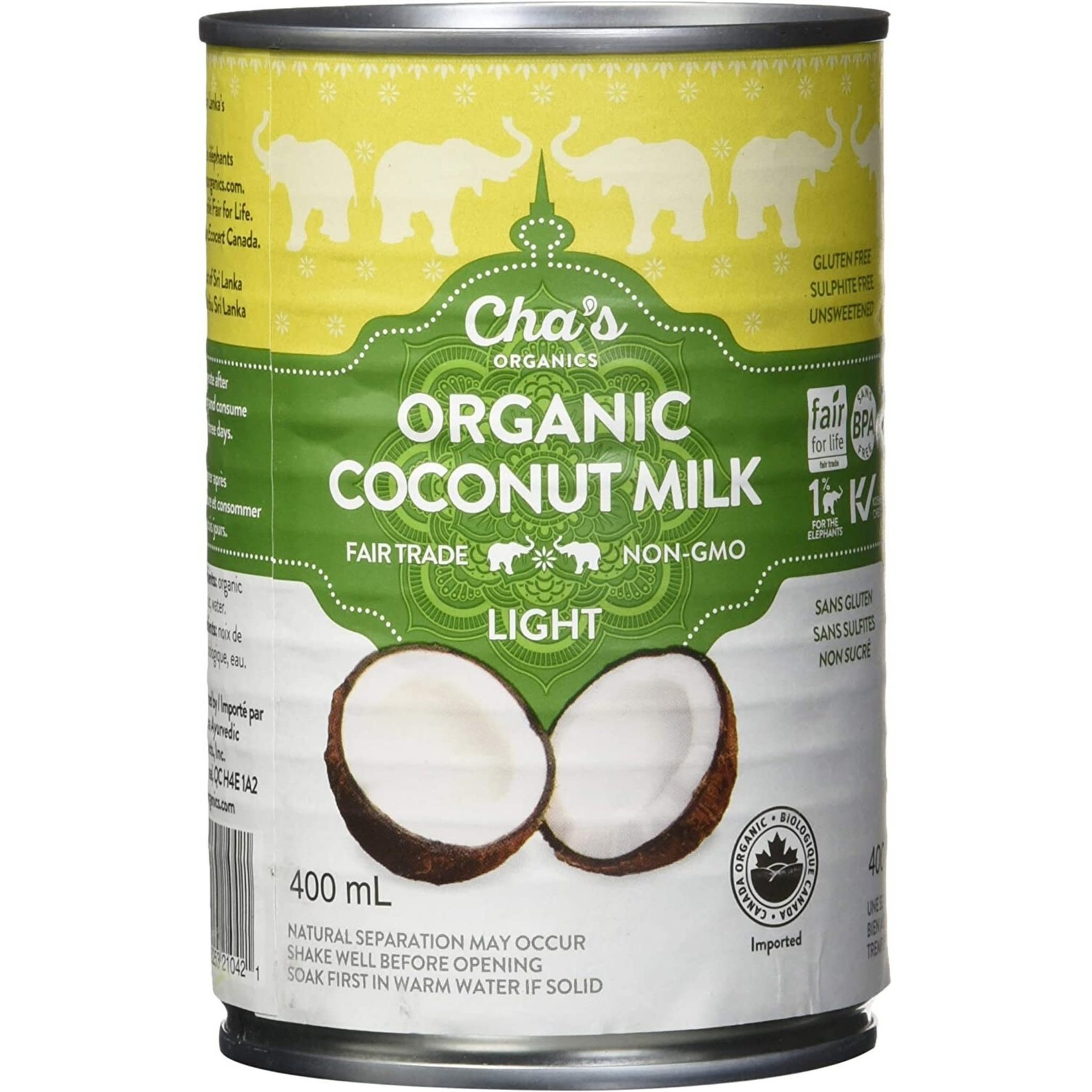 Cha’s Organics Cha’s Organic Light Coconut Milk