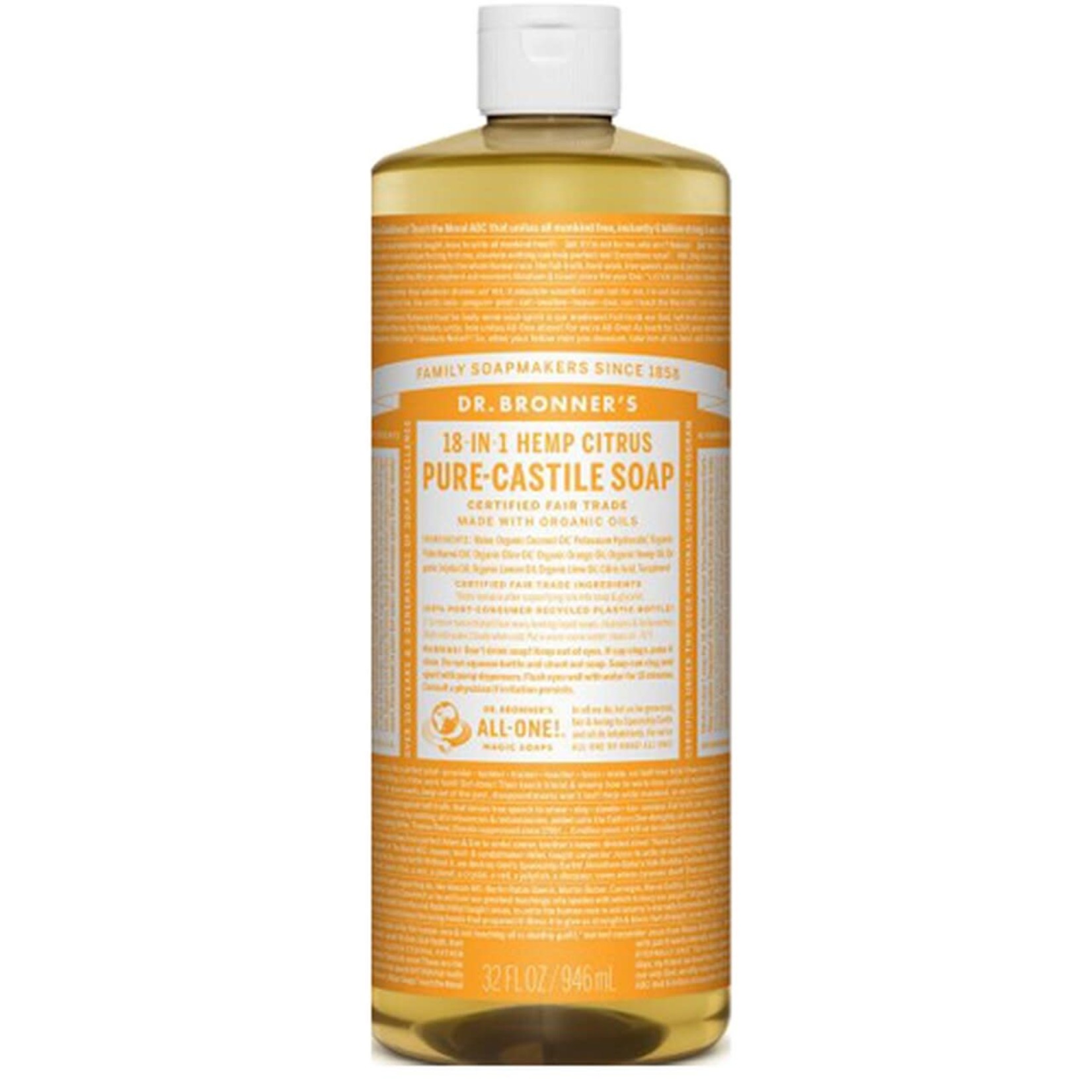 Dr. Bronner's Dr. Bronner’s Citrus Castile Soap 946ml