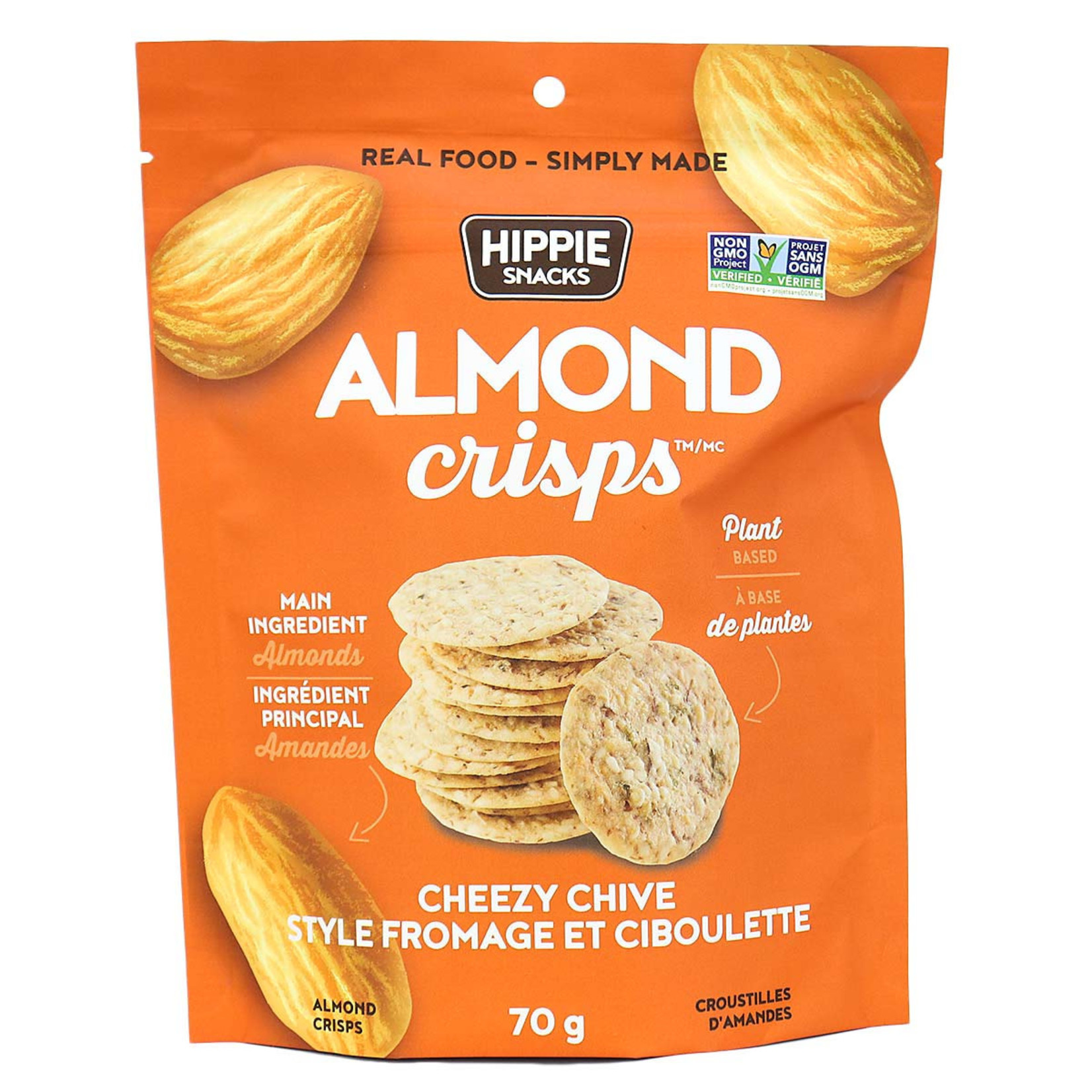Hippie Snacks Almond Crisps - Cheezy Chive