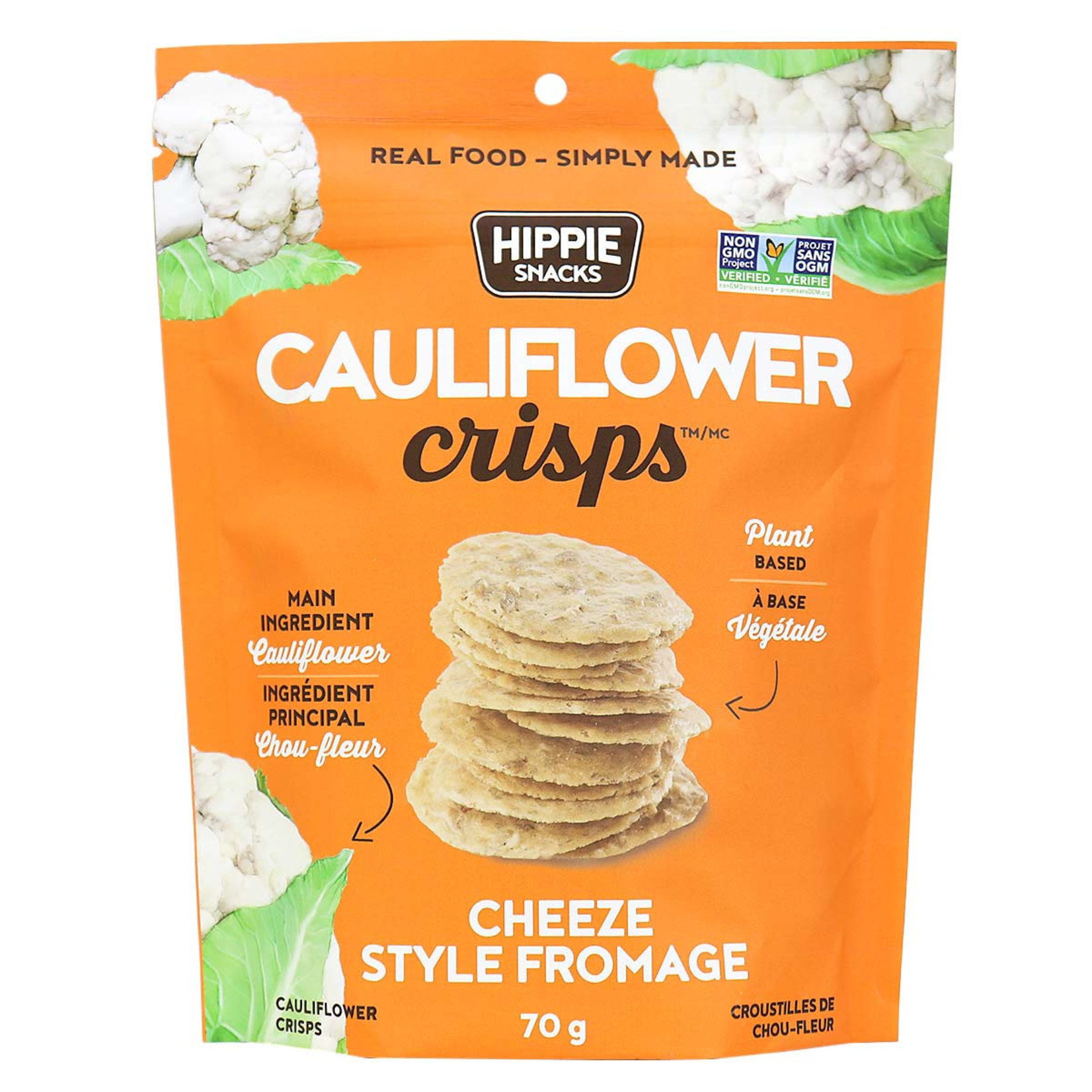 Hippie Snacks Cauliflower Crisps - Cheeze Style