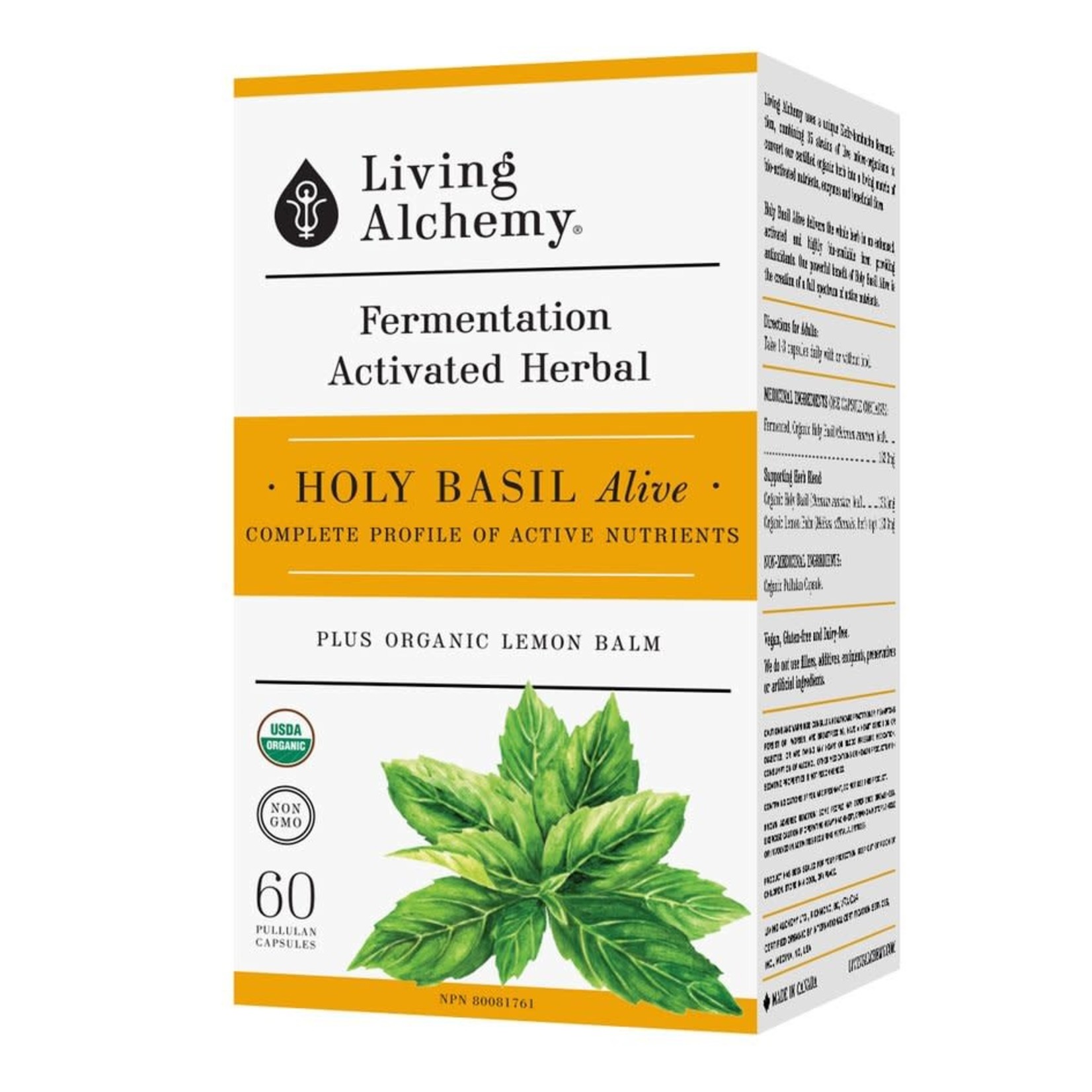 Living Alchemy Living Alchemy Holy Basil 60 caps