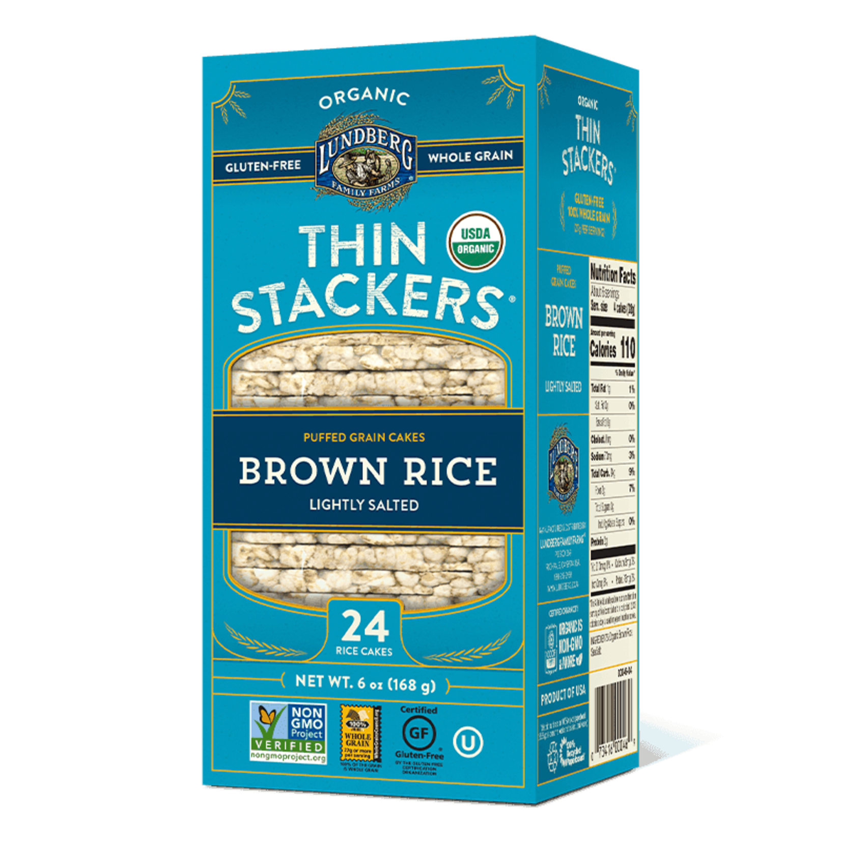 Lundberg Family Farms Lundberg Brown Rice Stackers - Lightly Salted