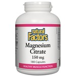 Natural Factors Natural Factors Magnesium Citrate 150mg 180 caps