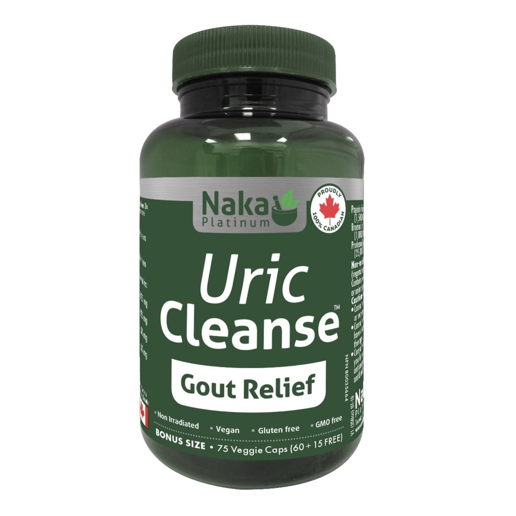 Naka Naka Uric Cleanse Gout Relief 60 caps