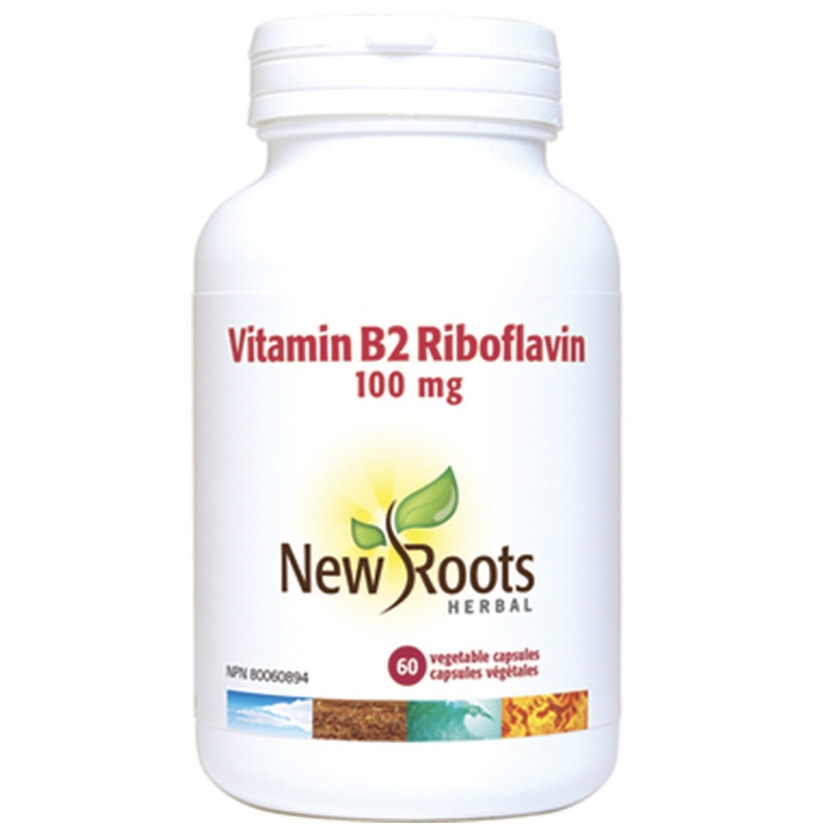 New Roots New Roots Vitamin B2 Riboflavin 100mg 60caps