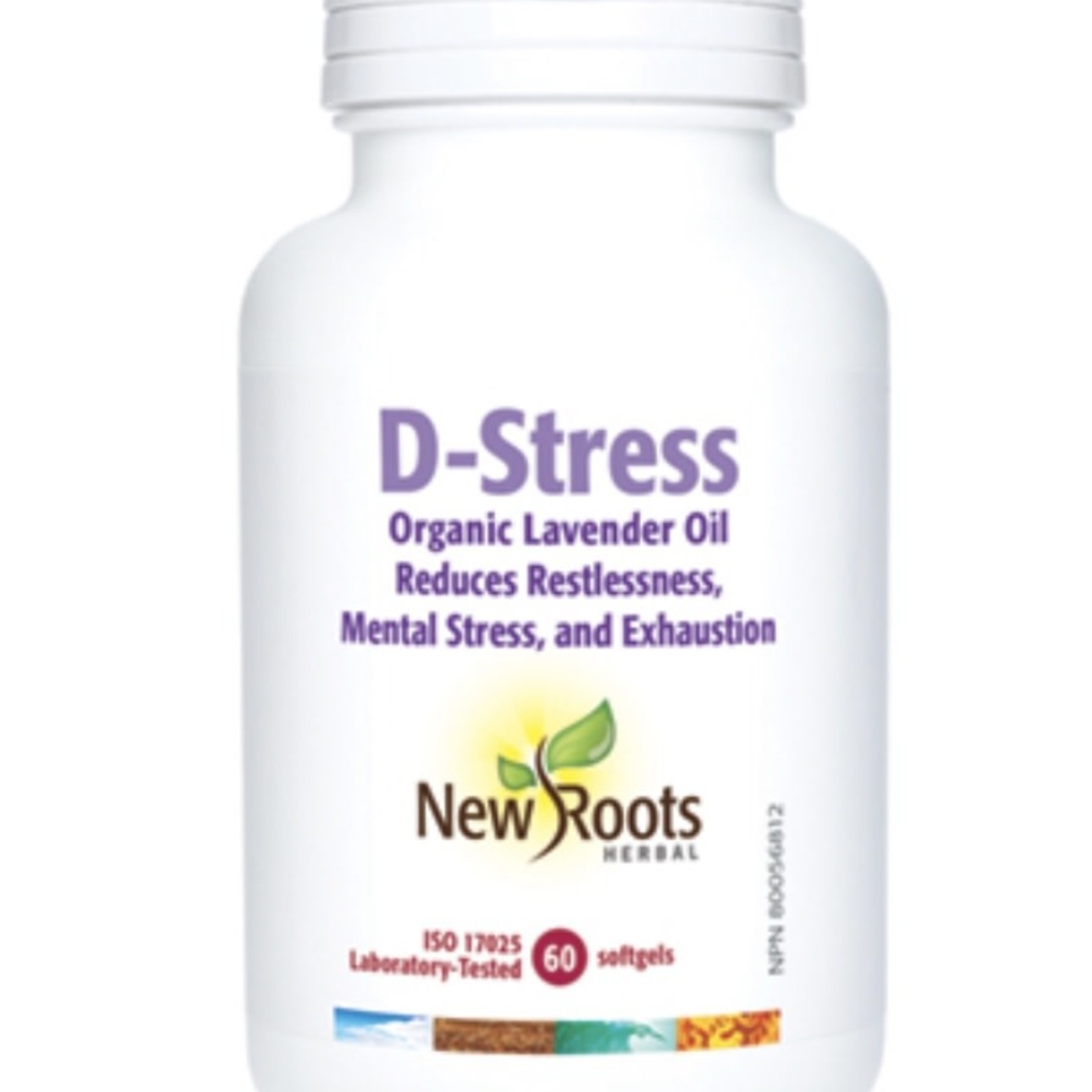 New Roots New Roots D-Stress Organic Lavender Oil 60 softgels