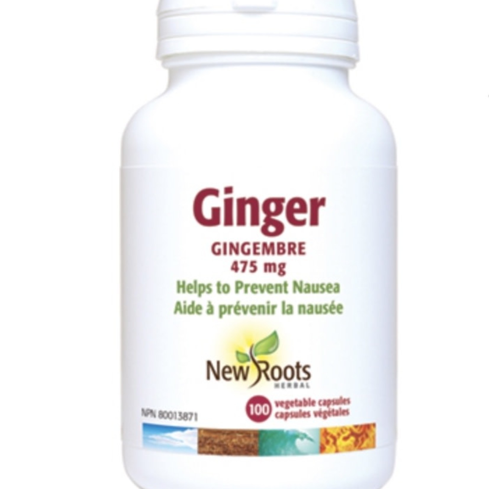 New Roots New Roots Ginger 475mg 100 capsules