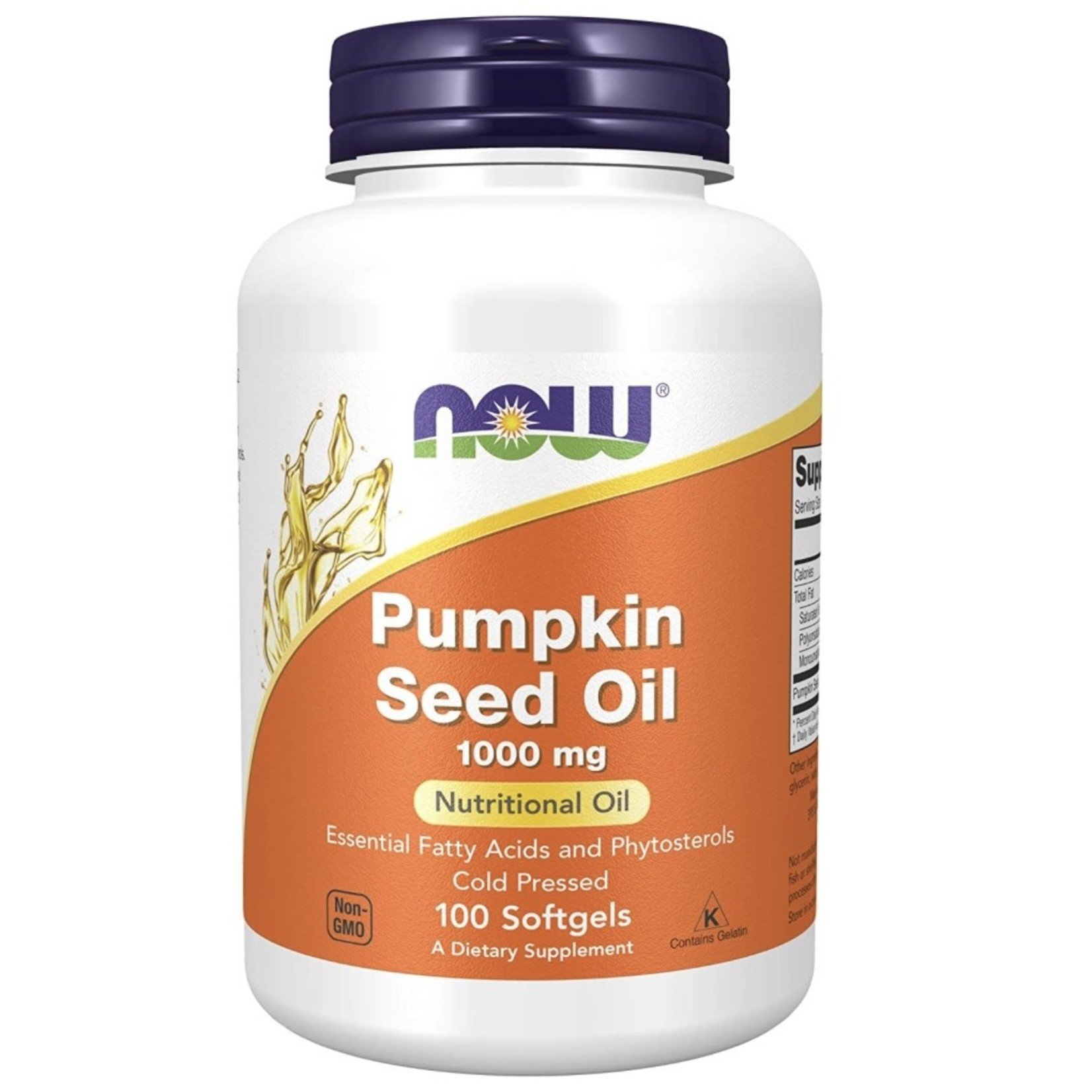 Now Now Pumpkin Seed Oil 1000mg 100 softgels