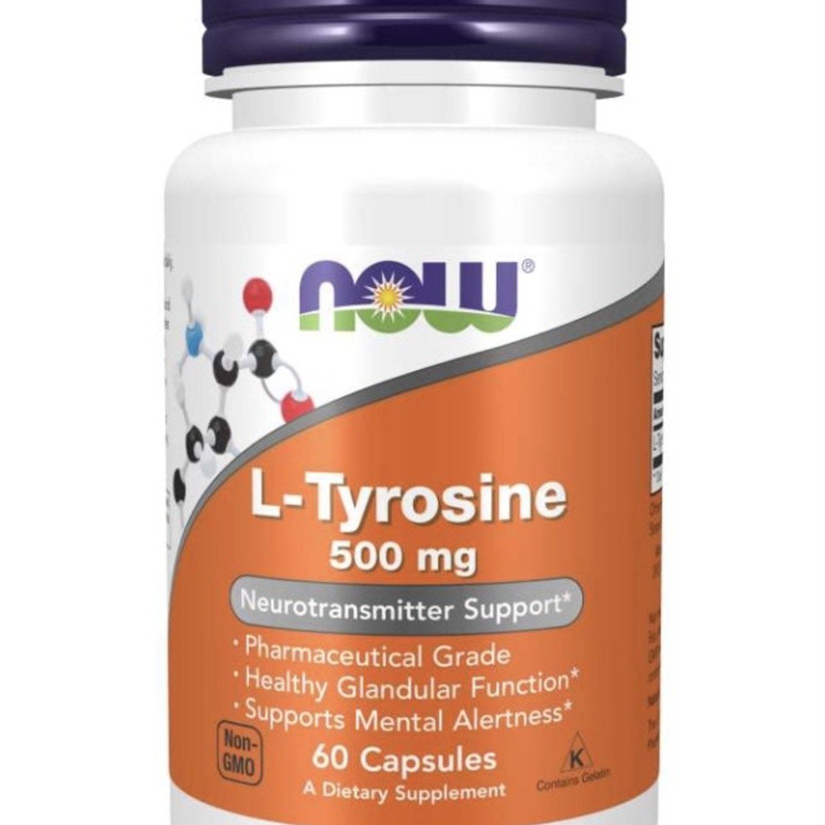 Now Now L-Tyrosine 500mg 60 capsules