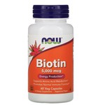 Now Now Biotin 5000 mcg 60 caps