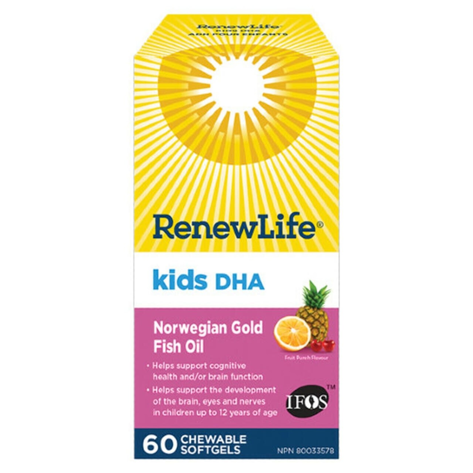 Renew Life Renew Life Kids DHA 60 chews