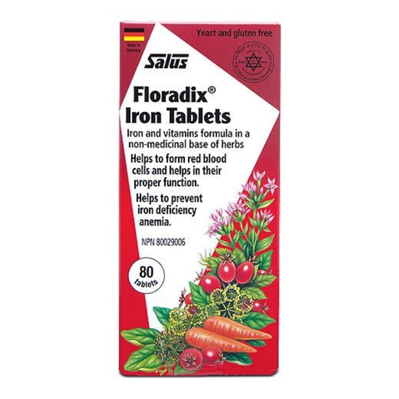 Salus Salus Floradix Iron Tablets 80ct