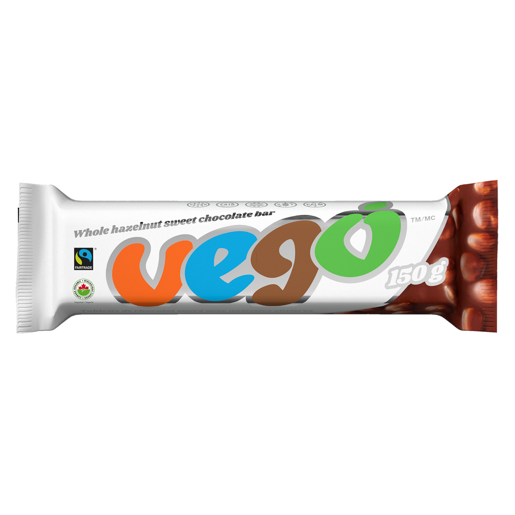 Vego Vego Hazelnut Chocolate Bar 150g