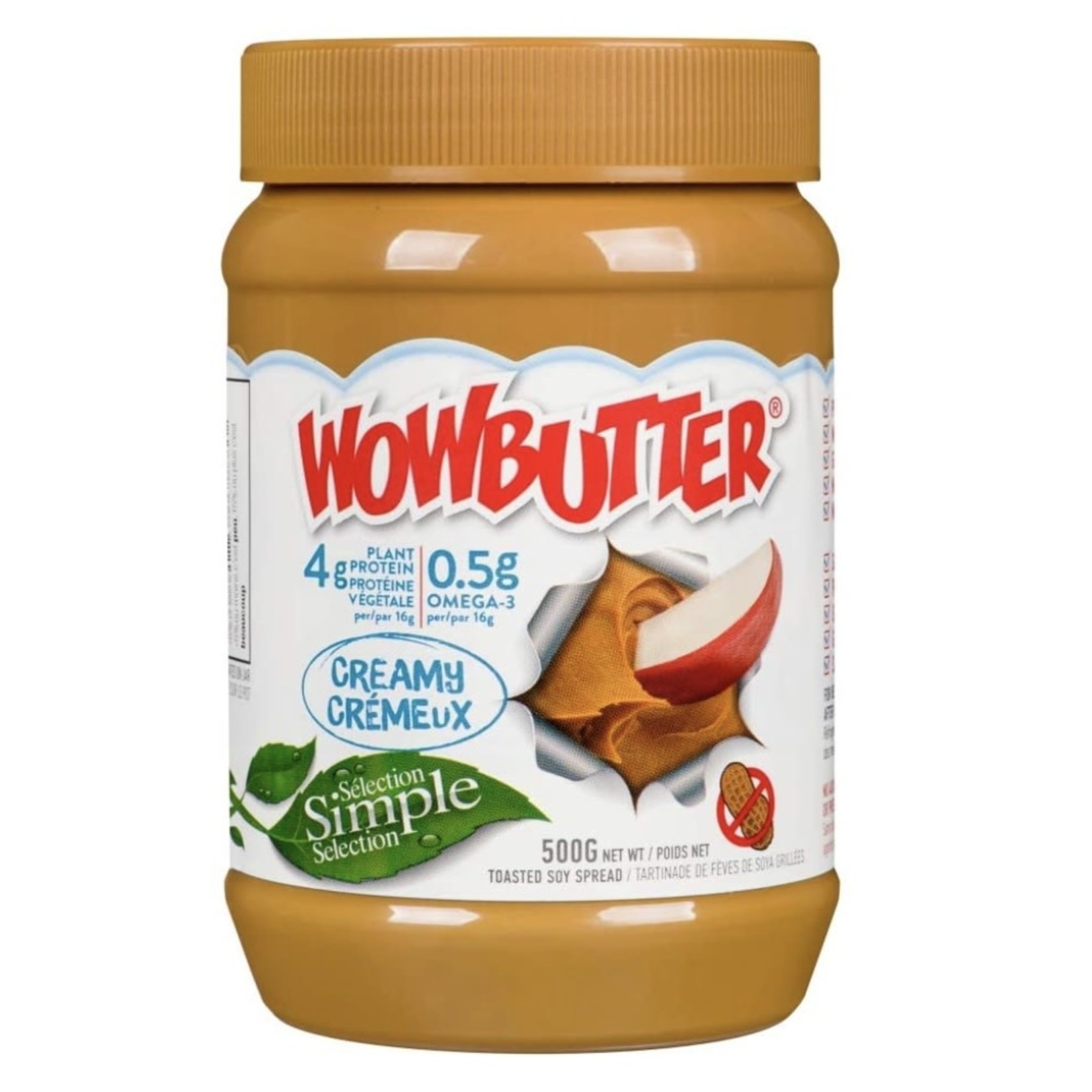 WowButter WowButter Creamy Peanut Butter 500g