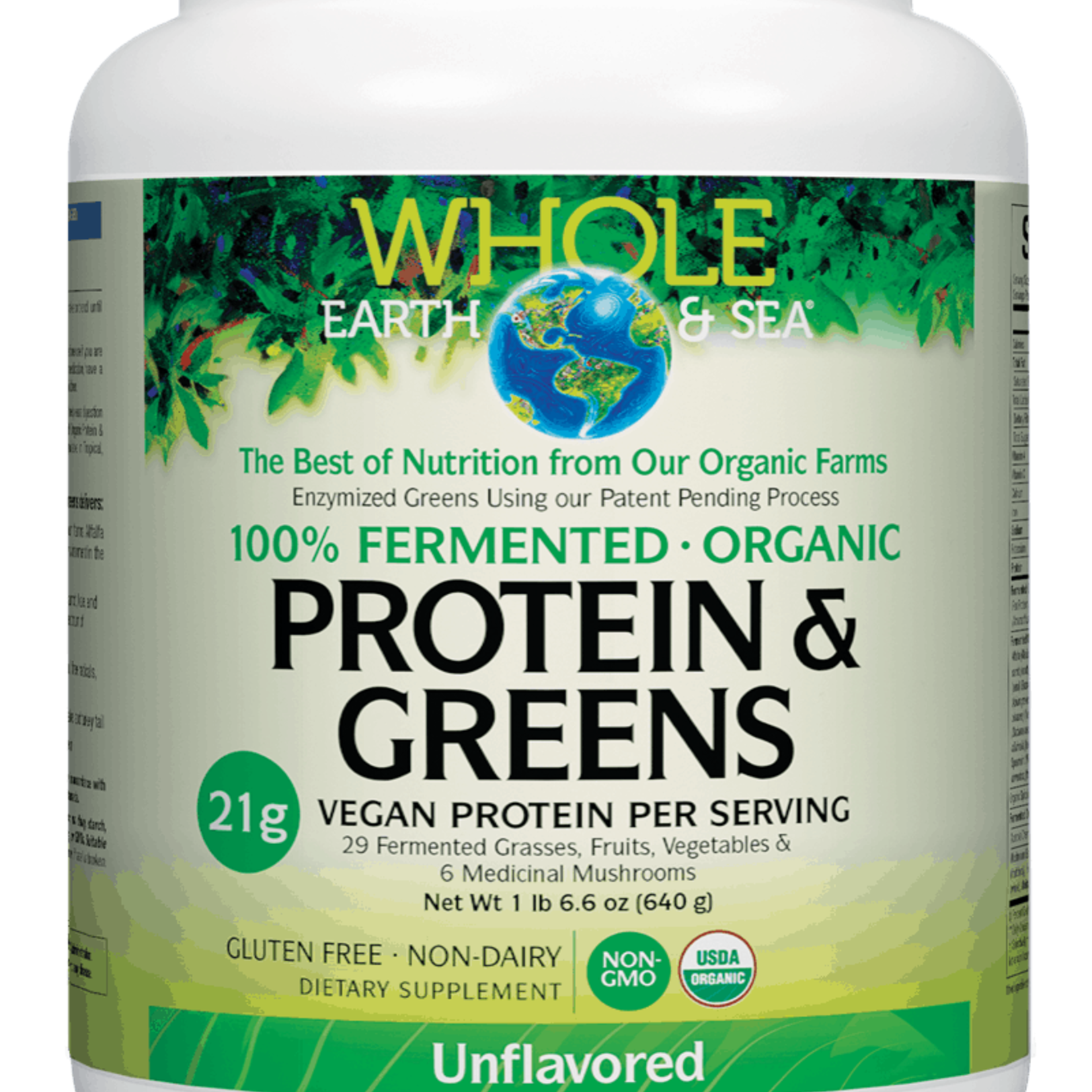 Whole Earth & Sea Whole Earth & Sea 100% Fermented Protein & Greens - Unflavoured