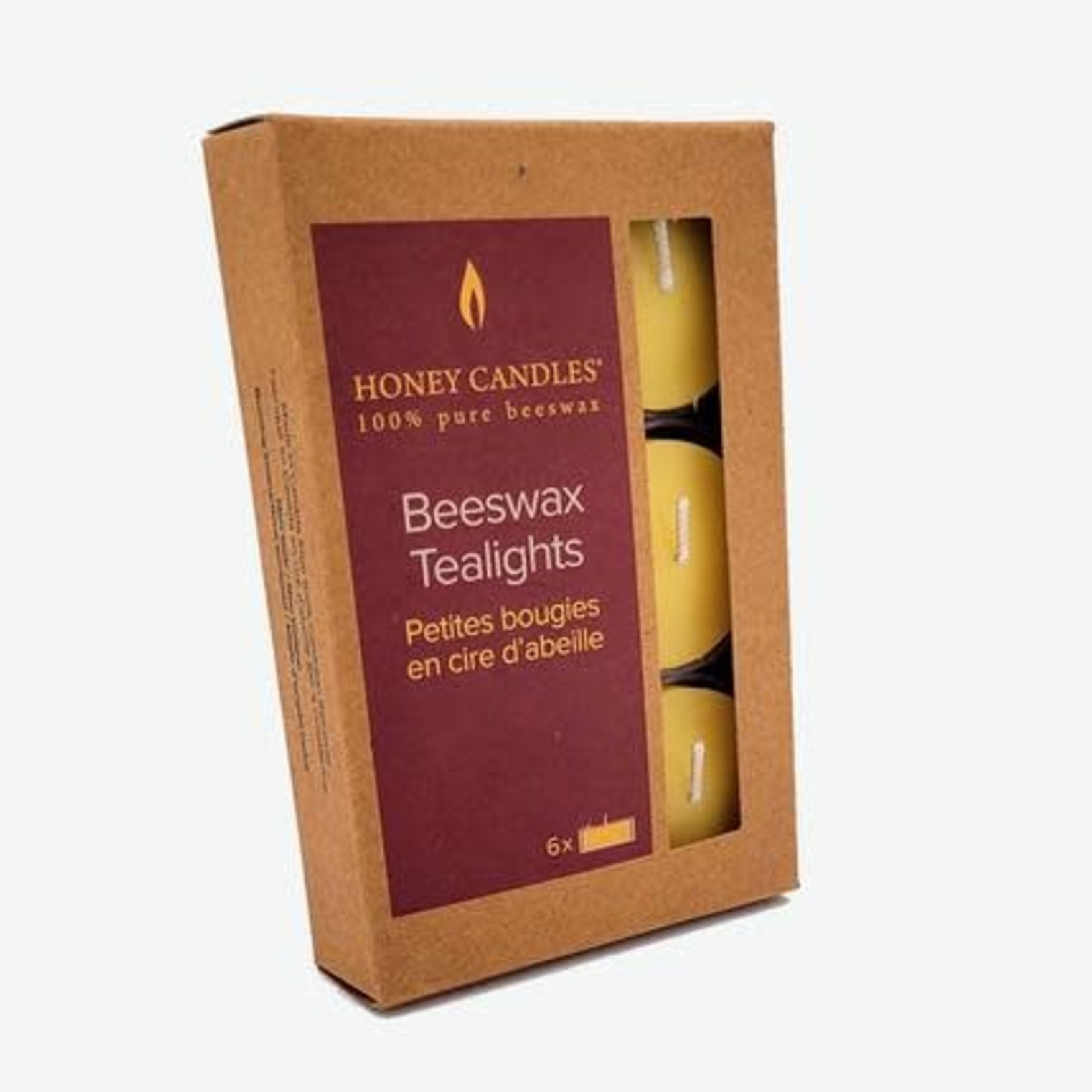 Honey Candles Honey Candles Beewax Tealights  (6)