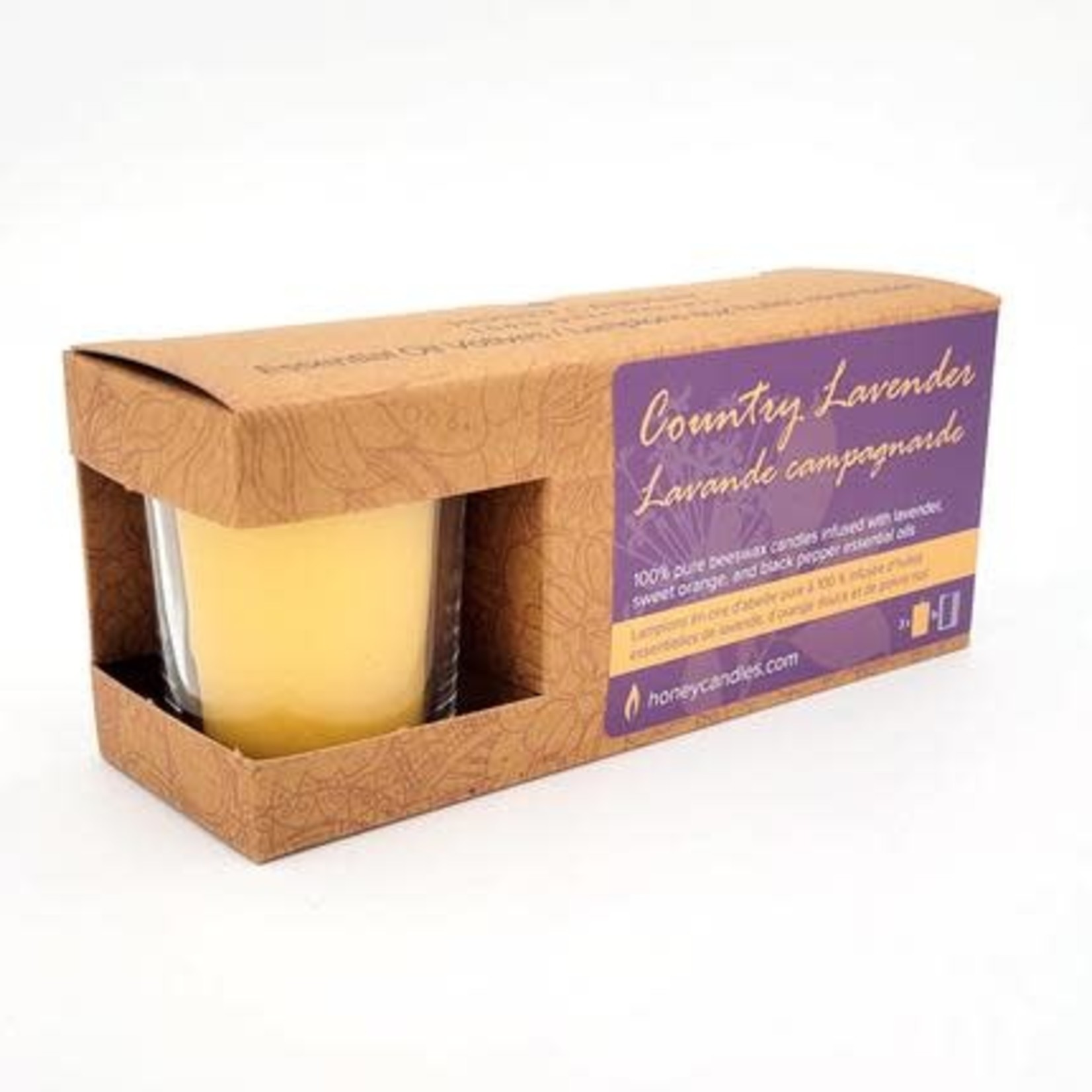 Honey Candles Honey Candles Country Lavender 3x1x