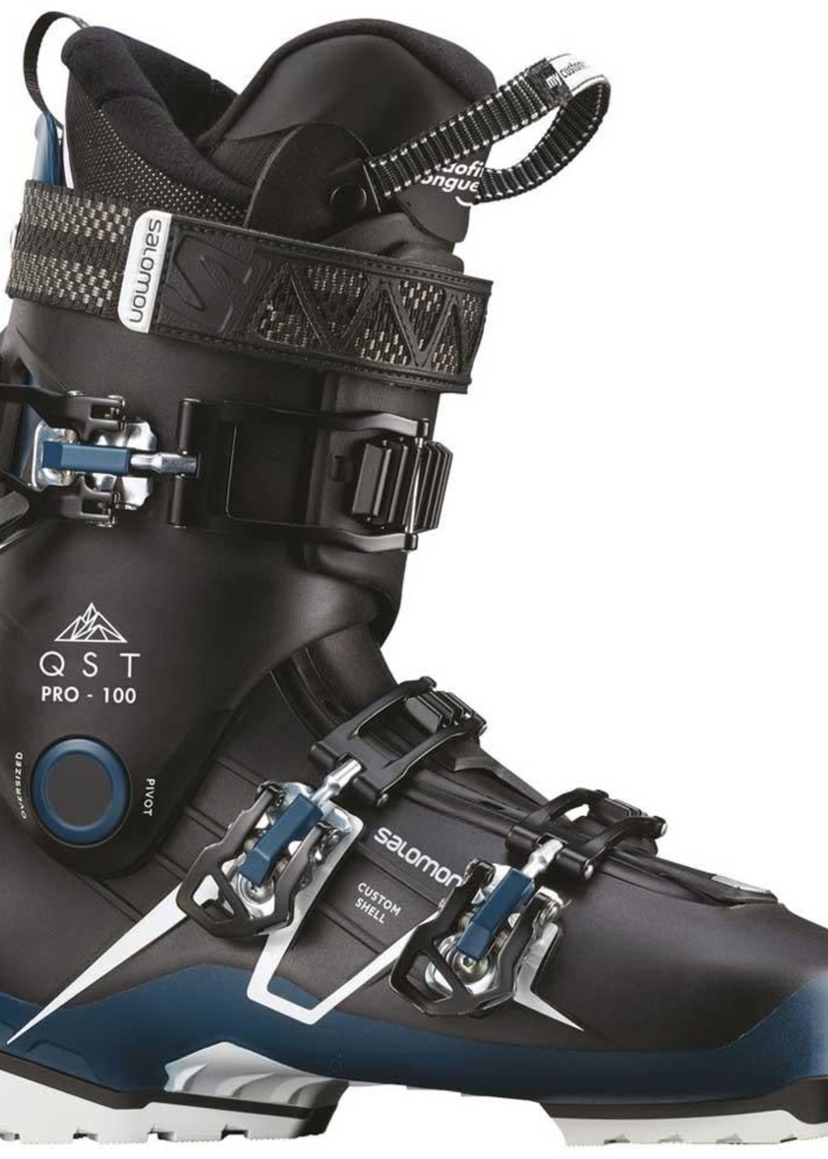 Salomon 2019 Salomon Alpine Boots QST Pro 100 Bk/Petrol Bl/Wh Size 25/25.5