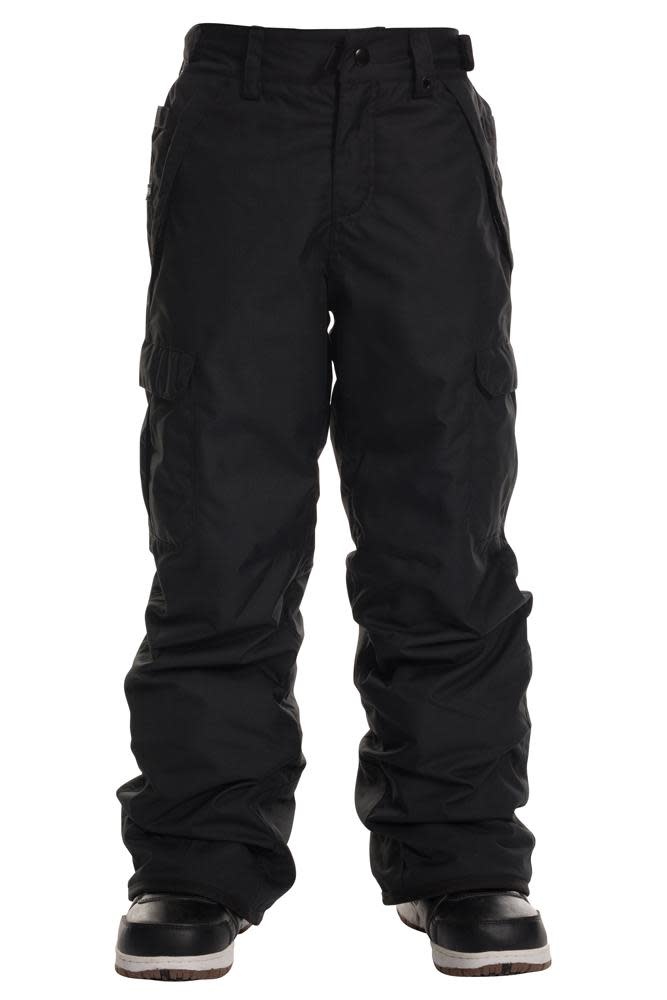 2020 686 Boy's Infinity Cargo Insulated Pant Black Size Extra Small