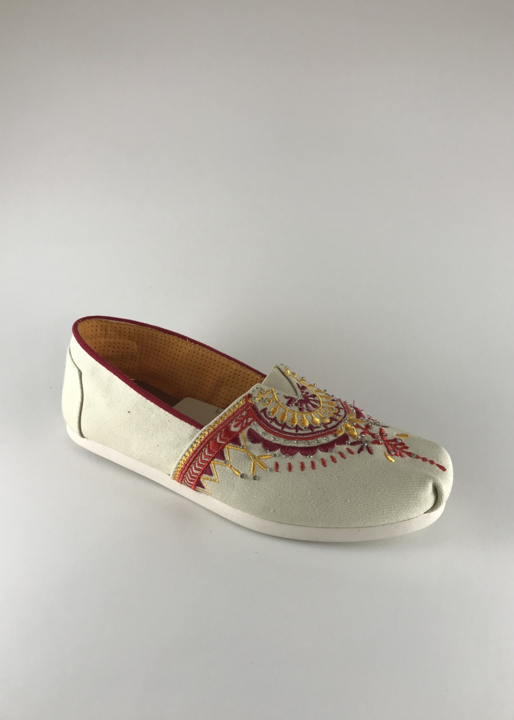 Toms Toms Natural Beaded Canvas Classic