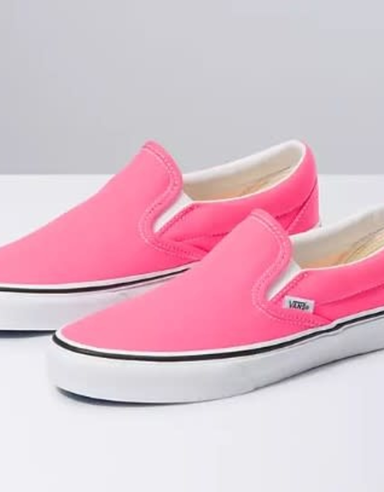 neon pink slip on vans