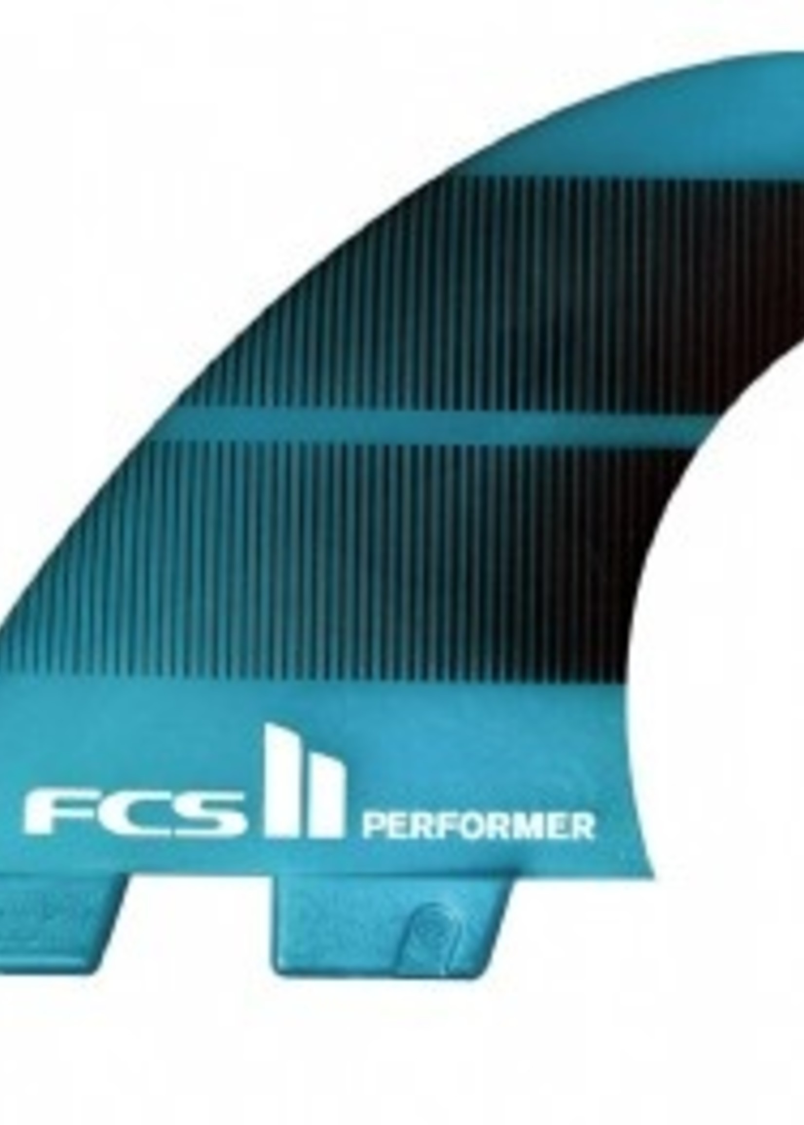 FCS FCS II Performer Neo Glass Medium Teal Gradient Tri-Quad Fin