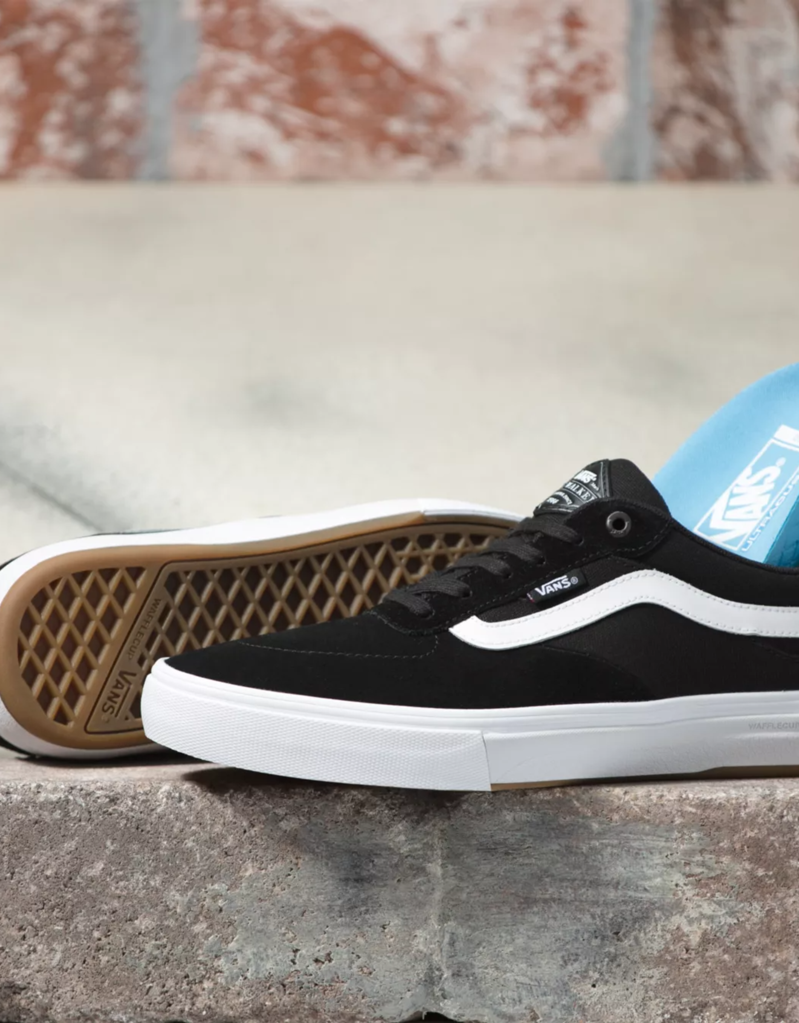 vans black and white low top