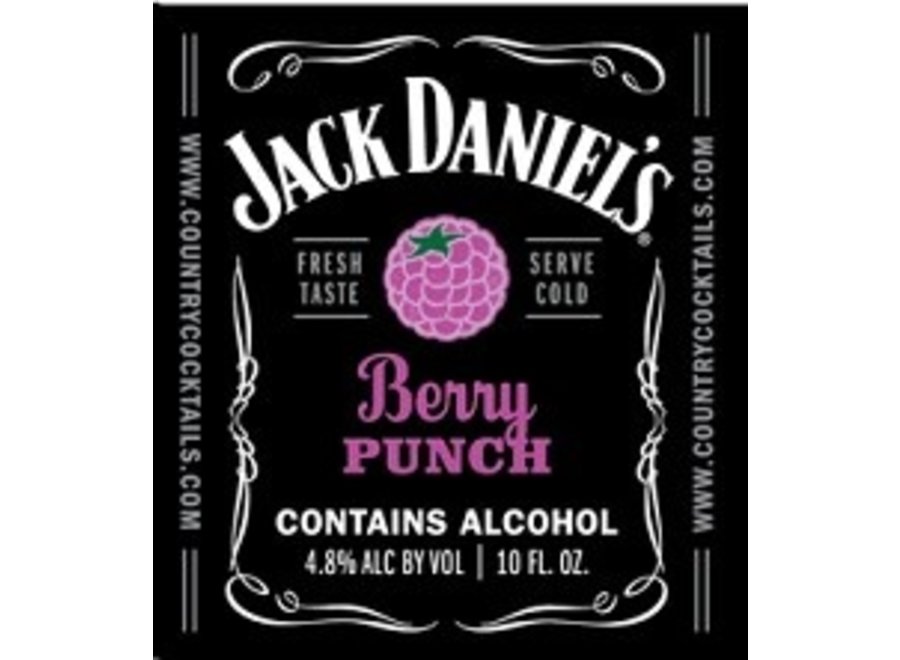 Jack Daniels Berry Punch 10oz6pk Cork N Bottle