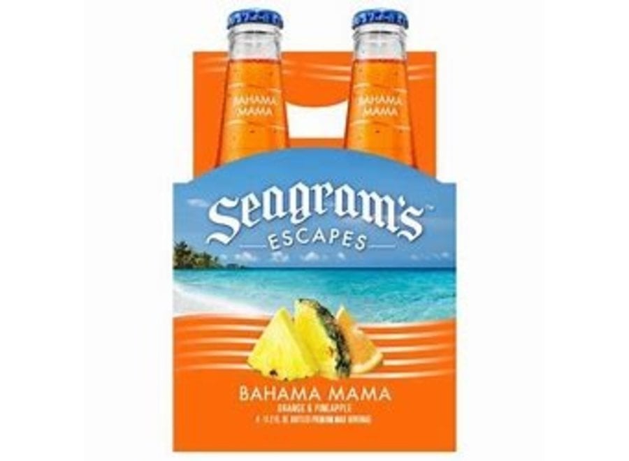 SEAGRAMS ESCAPES BAHAMA MAMA 4PK/ 11.02OZ BOTTLE