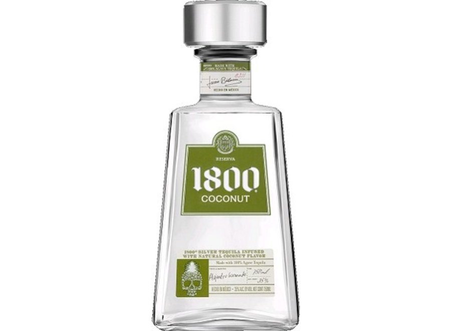 1800 SILVER COCONUT TEQUILA 750ML