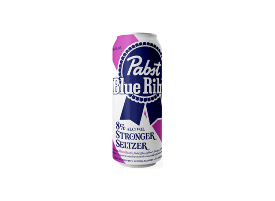 PABST STRONGER SELTZER WILD BERRY 24OZ CAN