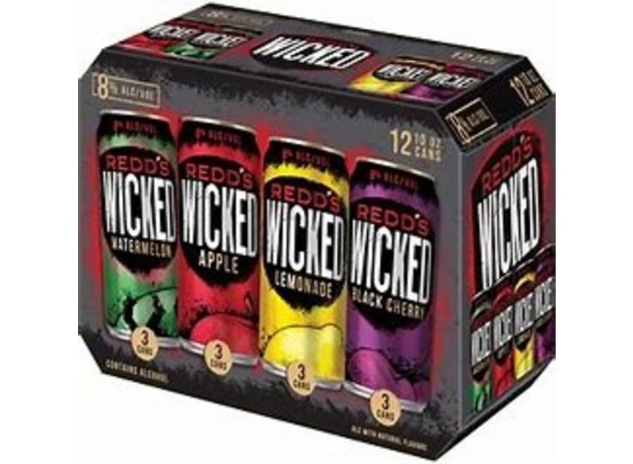 REDD’S WICKED VARIETY PACK 12PK/10OZ CAN
