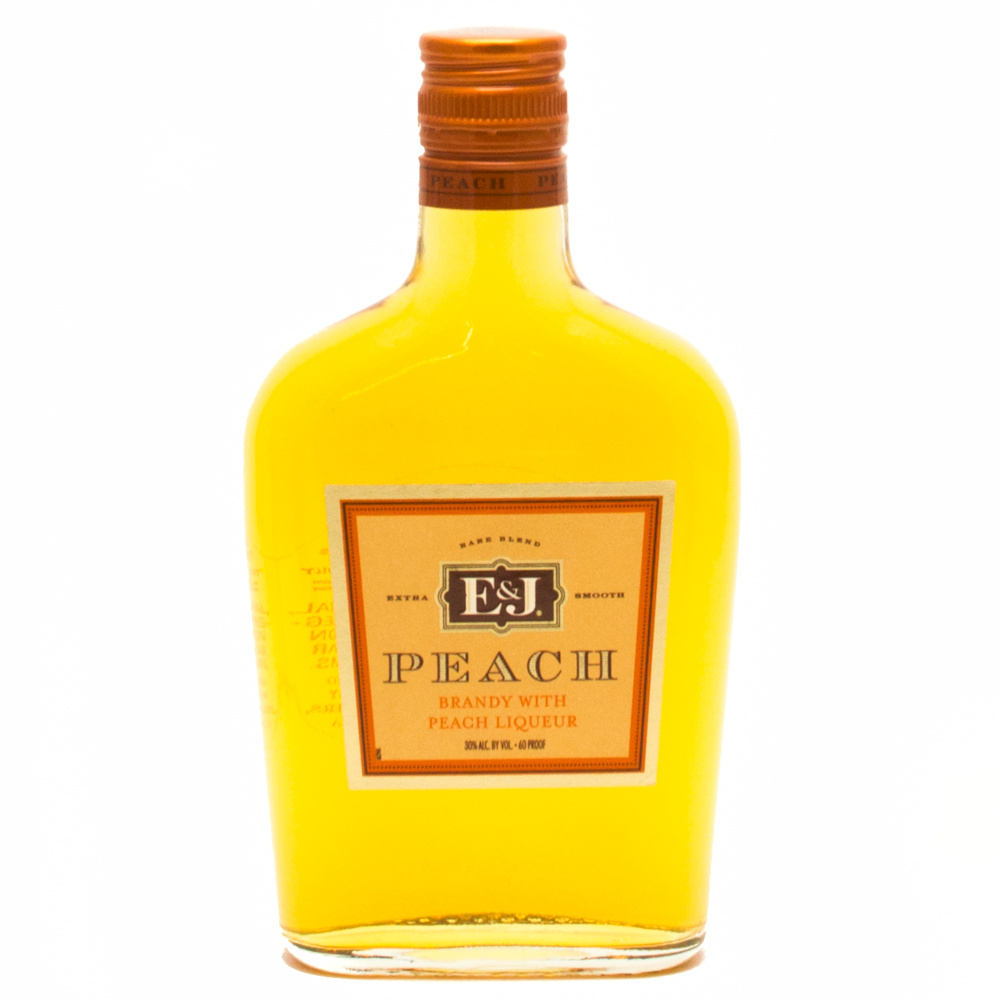 E&J PEACH BRANDY 375ML Cork 'N' Bottle
