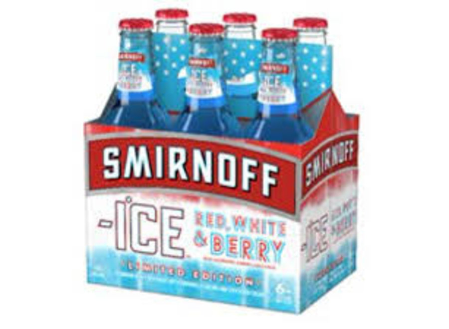 SMIRNOFF ICE RED WHITE BERRY 6PK/11.2OZ BOTTLE