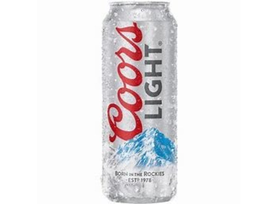 COORS LIGHT 24 OZ CAN SINGLE